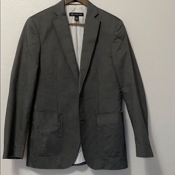INC Gray Stripe Men’s Blazer - Picture 1 of 8